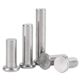 304不锈钢平头实心铆钉敲击式平帽铆钉GB109扁平头铆钉M2M3M4M5M6