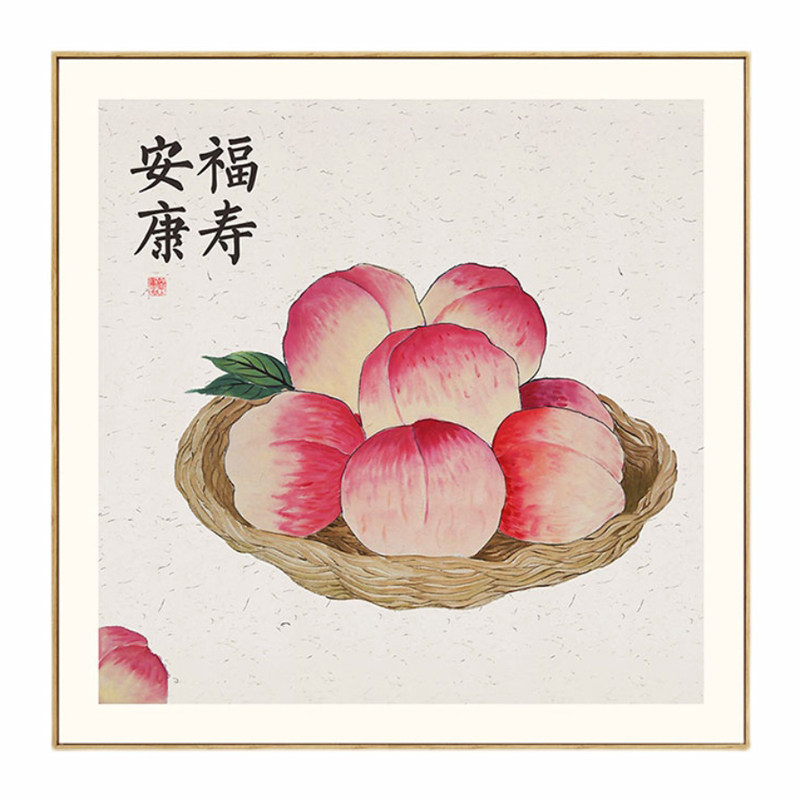 福寿新中式风餐厅装饰画