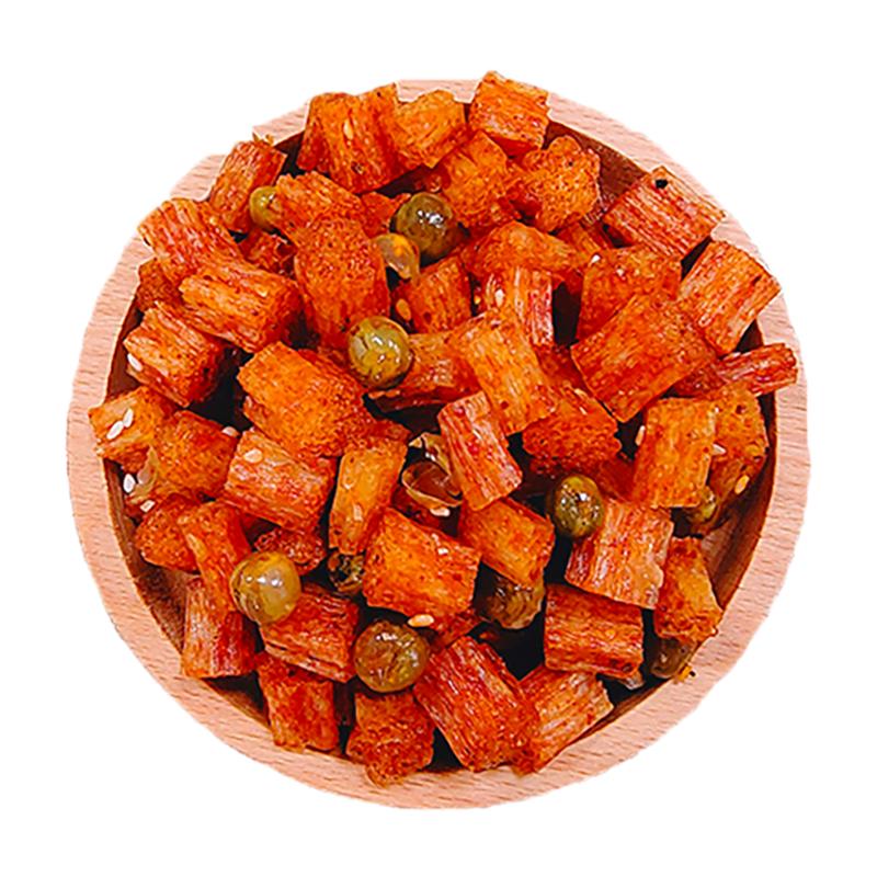 网红麻辣酒鬼青豆脆骨500g经典童年8090后怀旧休闲零食辣条小包装