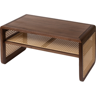 梵瀚 实木日式榻榻米茶桌围炉煮茶禅意茶几小矮桌阳台飘窗小桌子