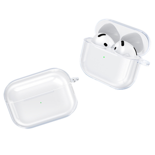 闪魔适用苹果Airpods4保护套airpodspro新款Airpods3/2透明硅胶耳机保护壳二代三代四防摔软挂绳C口高级全包P