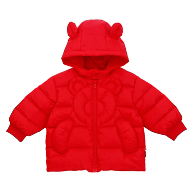童泰宝宝羽绒服冬季婴儿衣服女童带帽加厚外套儿童外出三防上衣