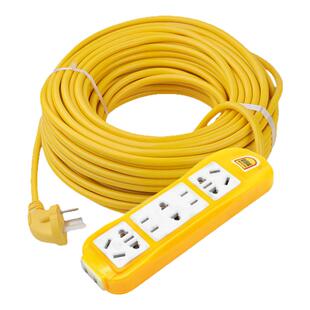 带线家用插线板2米 5米 10米 30米延长线插座插排电动车充电插头