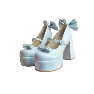 仙女教母原创  契约人偶  洛丽塔粗跟Lolita高跟防水台女单鞋