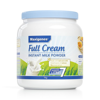 maxigenes美可卓蓝胖子全脂脱脂高钙成人儿童牛奶1kg官方旗舰店