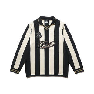 F.C.Real Bristol 25FW 日潮复古足球风撞色条纹徽章针织长袖毛衣