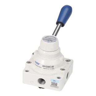 气动手动换向阀气缸开关手转阀HV200D气阀HV-02/03三位四通控制阀