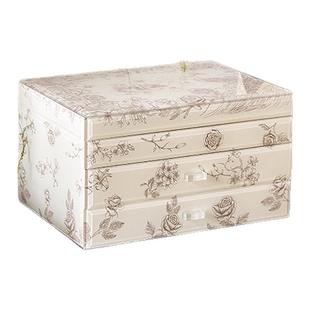 FORLEECHS 首饰收纳盒新婚礼物黄金饰品高档精致轻奢玻璃首饰盒