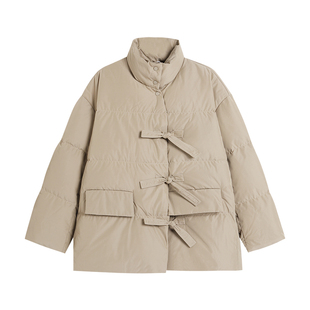 Amazing Song乙颂系带门襟面包羽绒服秋冬装新款厚实保暖棉服女款