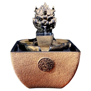 创意吸水兽流水摆件日进斗金循环水风水球办公室桌面乔迁开业送礼