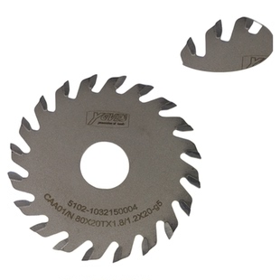 亚唯斯木工开槽锯片槽锯3寸80加厚合金背板拉槽刀/锯开槽刀耐磨