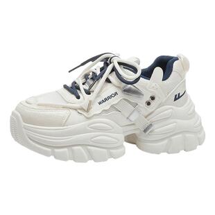 回力女鞋运动鞋女款2026春季新款厚底增高爆款小白鞋皮面老爹鞋女