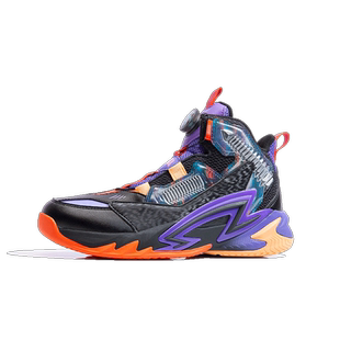 乔丹儿童篮球鞋秋季新款开学中大童旋钮扣运动鞋专业训练男童球鞋