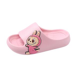 拉布布儿童拖鞋女童凉拖鞋夏季新款女孩公主室内居家防滑宝宝卡通