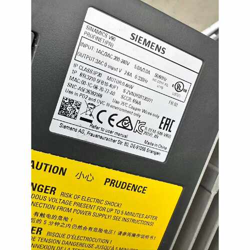 议价西门子V90伺服驱动器6SL32105FB104UF1维修