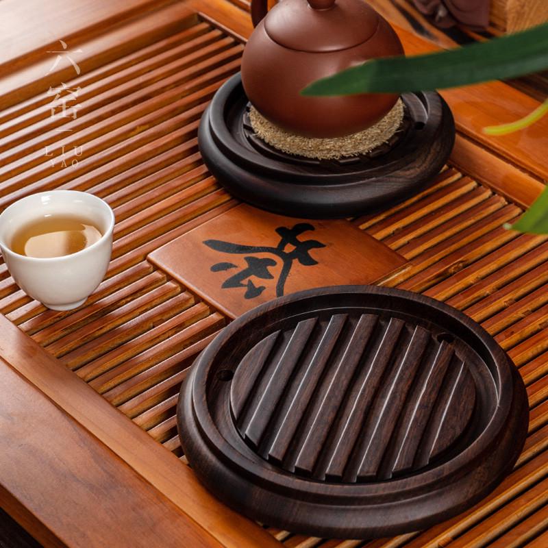 黑檀实木壶承养壶垫茶壶垫紫砂壶托架底座托盘茶具配件茶承干泡台