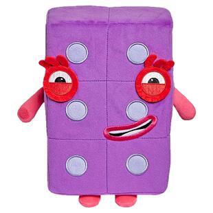 【上新】美国Numberblocks联名款数字积木数字6毛绒人偶公仔玩偶