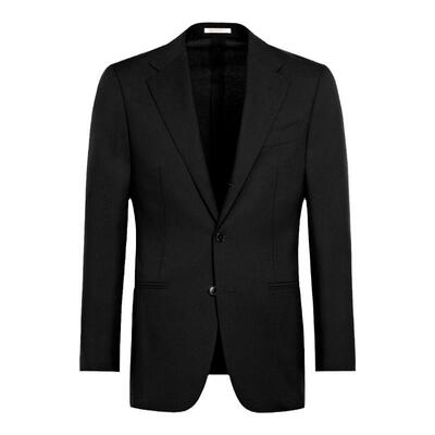Suitsupply黑色四股羊毛西服