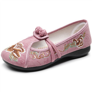 京睿老北京布鞋女汉服绣花鞋单古风民族风余生请多指教同款绣花鞋