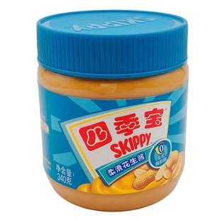 四季宝花生酱peanut butter 柔滑颗粒花生酱系列早餐面包吐司拌面