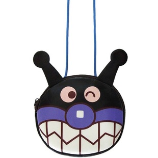 日本采购面包超人博物馆儿童宝宝款卡通皮制可爱零钱包斜挎包收纳