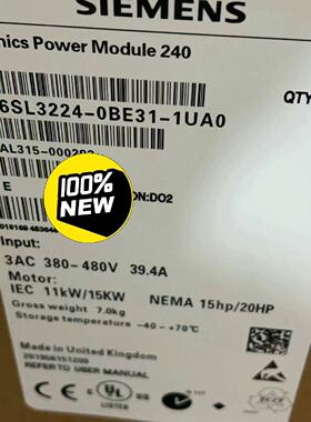 【询价】6SL3224-0BE31-1UA0G120功率模适用