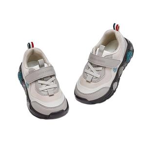 戴维贝拉儿童运动鞋透气2026秋季新款男童闪灯鞋宝宝童鞋亮灯发光