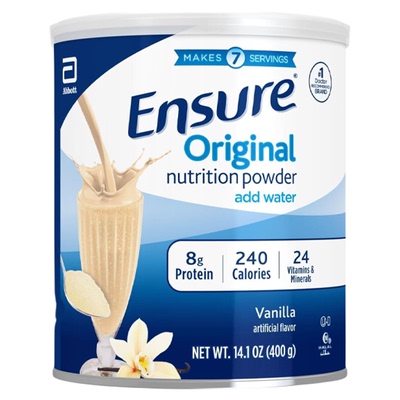 美国直邮雅培Ensure美版成人全安素蛋白质配方营养粉香草味400g