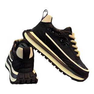 男鞋冬季2025新款潮牌高级感阿甘运动跑步休闲增高老爹鞋加绒棉鞋