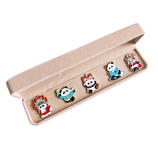 中国风特色文创伴手礼送老外客户生日礼物熊猫元素周边胸针跨新年