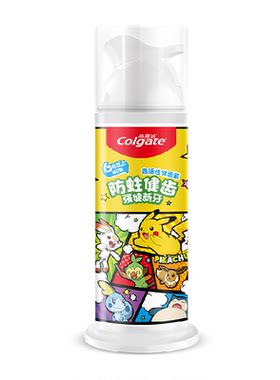 高露洁宝可梦儿童蜜桃牙膏防蛀