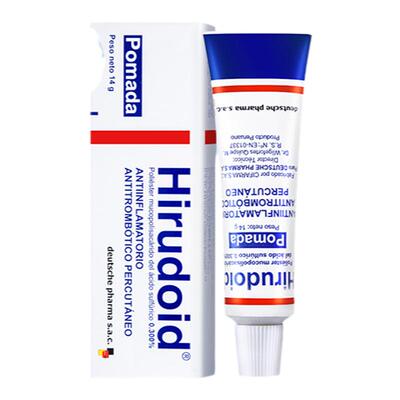 hirudoid喜辽妥美洲版多磺酸粘多糖乳膏进口祛疤痘印软膏静脉曲张