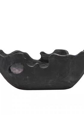 Ni+尼家侘寂风手工木质镂空果盘创意摆件收纳篮中古风艺术装饰品