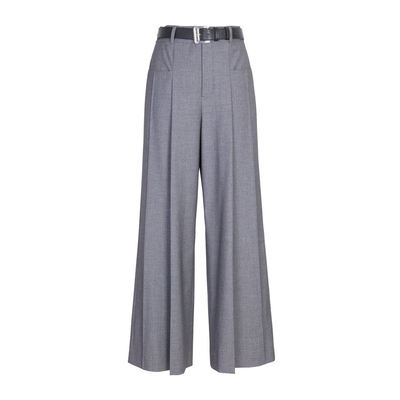 婉甸2025年秋季新品岩石灰/耀石黑阔腿裤1243P08GL2