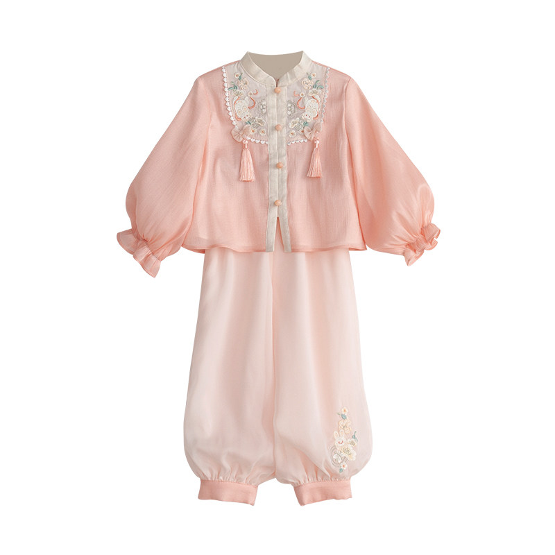 春季新品女童套装汉服古风超仙