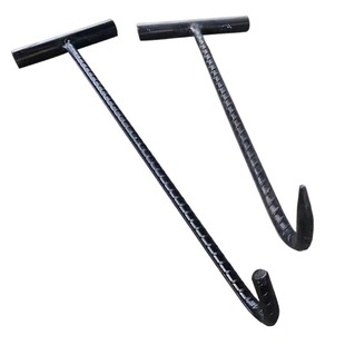 T型井盖钩子起下水道盖勾开工窨井盖钩菜篮子拉货钢筋螺纹钢锻打