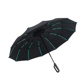 环扣全自动雨伞加大号加固加厚男士高端女晴雨两专用车载反向折叠