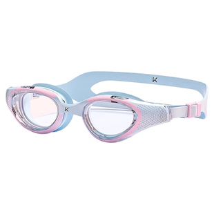 Keep儿童泳镜高清防水防雾女童男童游泳眼镜中框专业大框潜水装备