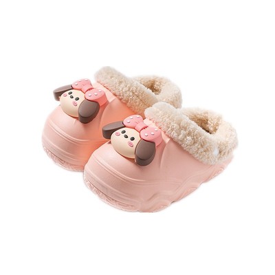 2025冬季新款儿童防水保暖棉拖鞋
