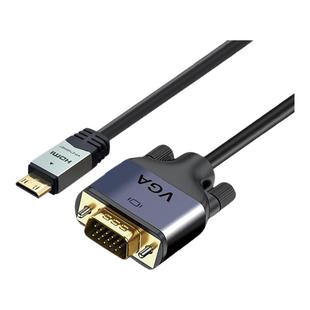 优特讯Mini HDMI转VGA连接线笔记本便携电脑接显示器投影仪电视线
