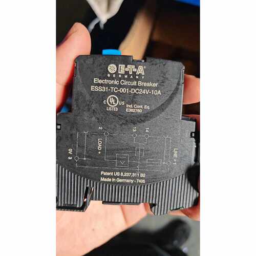 德国ETA电子断路器，型号ESS31-TC-001-DC24