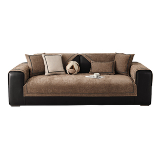 轻奢复古沙发垫盖布2024新款四季通用高级感秋冬季固定防滑坐垫子