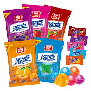 雅客浓点夹心硬糖薄荷味糖果多口味硬糖水果味糖果话梅糖100g*5袋