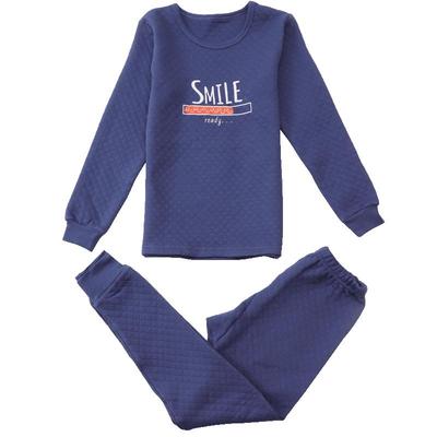 Kids/猫人儿童三层夹棉内衣套装