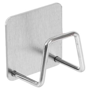 伸缩杆固定托免打孔托架托座门帘杆挂夹挂钩横杆支架托粘墙固定器