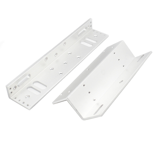 凯达磁力锁ZL支架280KG电磁锁单门玻璃门U型夹玻璃门外开内开支架