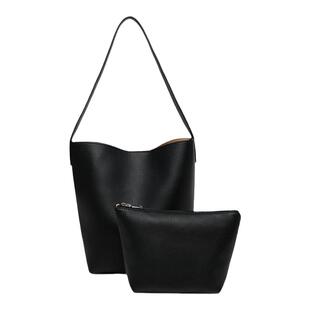 香港代购韩版秋冬复古软皮单肩水桶包ins百搭女包腋下包潮手提包