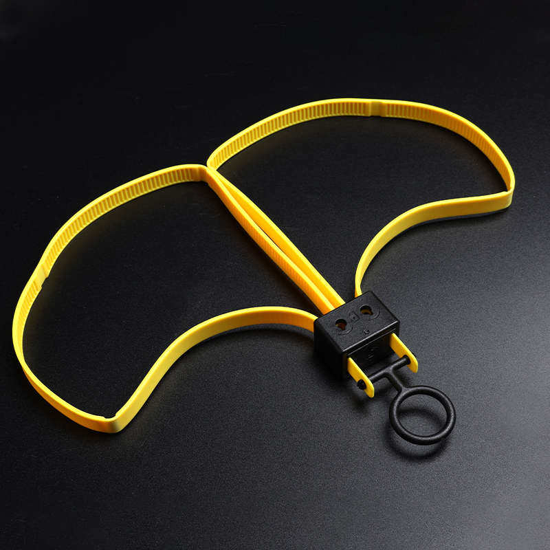 龙鳞甲加长款束扎带重复使用扎带升级版折叠便携式捆绑带双孔解锁