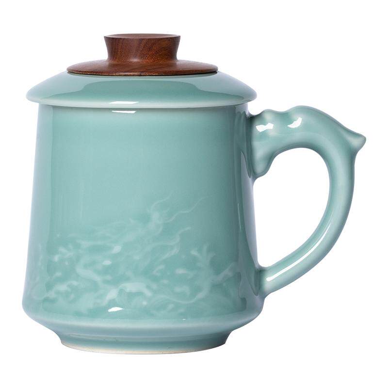 龙泉青瓷正品认证泡茶杯