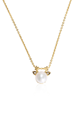 Idokawa小鹿淡水珍珠项链女